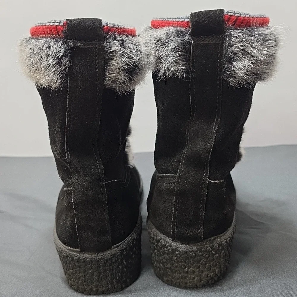 vintage Italian Woodbridge alpine snow boots sz 37 US‎ Size 6 black red grey...